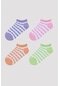 Penti Colorful Lines 4lü Patik Çorap