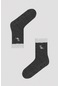 Penti Gri Kedi Desenli Soket Çorap
