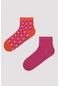 Penti Renkli Dama 2li Soket Çorap