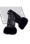 Ww Kadın Kışlık Polar Moda Sıcak Eldivenler-siyah