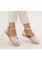 Park Moda 902 Beyaz Kadın Babet Ayakkabı Sandalet Espadril 40 Num Beyaz