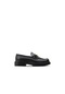 Deery Hakiki Deri Siyah Loafer Tokalı Kadın Ayakkabı Siyah