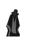 Simicg Kadın Siyah Çift Taraflı Pelerin,135x155cm