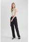Defacto Coool Straight Fit Kargo Gabardin Pantolon B7611AX24SPBK27 Siyah