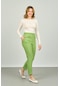 Fa Pantolon Kadın Bilek Boy Önden Çizgi Dikişli Dar Kalıp Pantolon 6000 Fıstık Yeşili