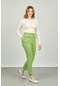 Fa Pantolon Kadın Bilek Boy Önden Çizgi Dikişli Dar Kalıp Pantolon 6000 Fıstık Yeşili