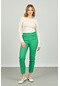 Fa Pantolon Kadın Bilek Boy Önden Çizgi Dikişli Dar Kalıp Pantolon 6000 Yeşil
