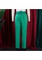 İkkb Yüksek Bel İnce Kadın Pantolonları Yeşil