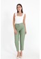 Pensli Yüksek Bel Deri Pantolon - Mint Yeşili-mint Yeşili