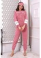 Fawn 3012 Peluş Welsoft Polar Kışlık Pudra Kadın Pijama Takımı