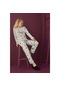Kadın Kışlık Polar Peluşlu Pijama Takımı Welsoft Waynap  91246 - Gri