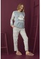 Kadın Kışlık Polar Peluşlu Pijama Takımı Welsoft Waynap 12368 - Açık Mavi