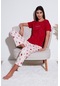 Lela Kadın Pijama Takımı 65770105 Kırmızı