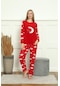 Tampap Welsoft  Polar Peluşlu  Kadın Pijama Takımı 1467 Kırmızı
