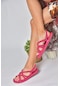 Fox Shoes F470135104 Kumaş Kadın Sandalet Fuşya