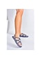 Fox Shoes F470135104 Kumaş Kadın Sandalet Mavi