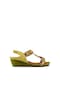 Guja Blg151-3 Bej Kadın Taşlı Dolgu Topuk Sandalet Bej