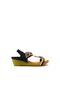 Guja Blg151-3 Siyah Kadın Taşlı Dolgu Topuk Sandalet Siyah