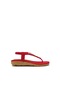 Guja Blg22Y120-16 Kırmızı Kadın Parmak Arası Boncuklu Sandalet Kırmızı