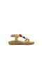 Guja Blg22Y150-9 Bej Kadın Renkli Büyük Bocukulu Sandalet Bej