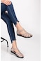 Hakiki Deri Yumuşak Kapalı Burunlu Anatomik Kadın Vizon Sandalet Ayakkabı-H0A88