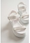 Luvishoes 4760 Beyaz Kadın Sandalet