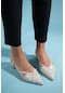Luvishoes Steve Krem Rugan Kadın Topuklu Sandalet