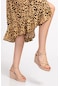 Mia stilo-11101 Kadın Günlük Platform Nud Bej Sandalet Ayakkabı