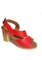 Pierre Cardin Pc 3302 Hakiki Deri Kırmız Sandalet Kırmızı
