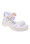 Pullman Cırtlı Comfort Kadın Sandalet Sms 4740 Beyaz Beyaz
