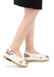 Woggo Kemerli Kadın Sandalet Ayakkabı Ary 07 915 Beyaz