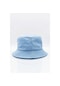 %100 Pamuk Mavi Kova Balıkçı Şapka Bucket Hat Mavi Standart