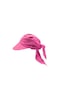 Kadın Bağlamalı Eşarp Siperli Fuşya Desenli Plaj Şapkası Fuşya Standart