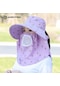 Kadın Çıkarılabilir Yazlık Dış Mekan Güneş Koruma Şapkası - Mor - Wr0414205