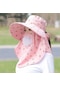 Kadın Çıkarılabilir Yazlık Dış Mekan Güneş Koruma Şapkası - Pembe - Wr0414202