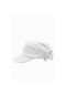 Kadın Güneş Koruyucu Geniş Siperli Beyaz Şapka Beyaz Standart