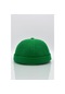 Kadın Hipster Katlamalı Cap Yeşil Docker Şapka Yeşil Standart