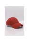 Kadın Kırmızı Yünlü Kışlık Beyzbol Kep Şapka Kırmızı Standart