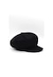 Kadın Siyah Yün Vintage Kasket Şapka Siyah Standart