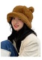 Mood Agenda Sevimli Ayı Kulak Peluş Bucket Şapka Kahverengi