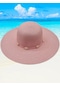 Kadın Deniz Kabuğu Detaylı Yazlık Hasır Şapka Pembe