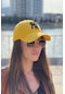 Unisex Ny Sarı-siyah Nakışlı Şapka