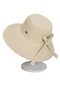 Ww Kadın Güneş Koruma Şapkası Düz Renk Güneşlik - Bej -m - Ww143