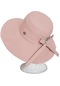 Ww Kadın Güneş Koruma Şapkası Düz Renk Güneşlik - Beyaz - Pembe -m - Ww144