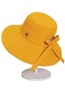 Ww Kadın Güneş Koruma Şapkası Düz Renk Güneşlik - Koyu Sarı -m - Ww146