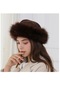 Ww Yurt Tarzı Kadın Artı Kadife Kalın Sıcak Şapka - Beyaz -m - Ww125