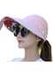 Yaz Bayanlar Eğlence Seyahat Uv Koruma Katlanabilir Güneş Şapkası 3