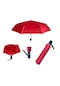 Mars Umbrella Rüzgara Dayanıklı Tam Otomatik Şemsiye Kırmızı