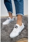 Bartrobel Kadın Erkek Beyaz Keten Sneaker