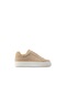 Deery Hakiki Süet Bej Sneaker Kadın Ayakkabı Bej